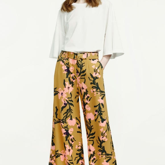 Marimekko Lici Belted Palazzo Pants Anthropologie - Picture 3 of 6
